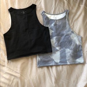 Lou & Grey cropped workout tops